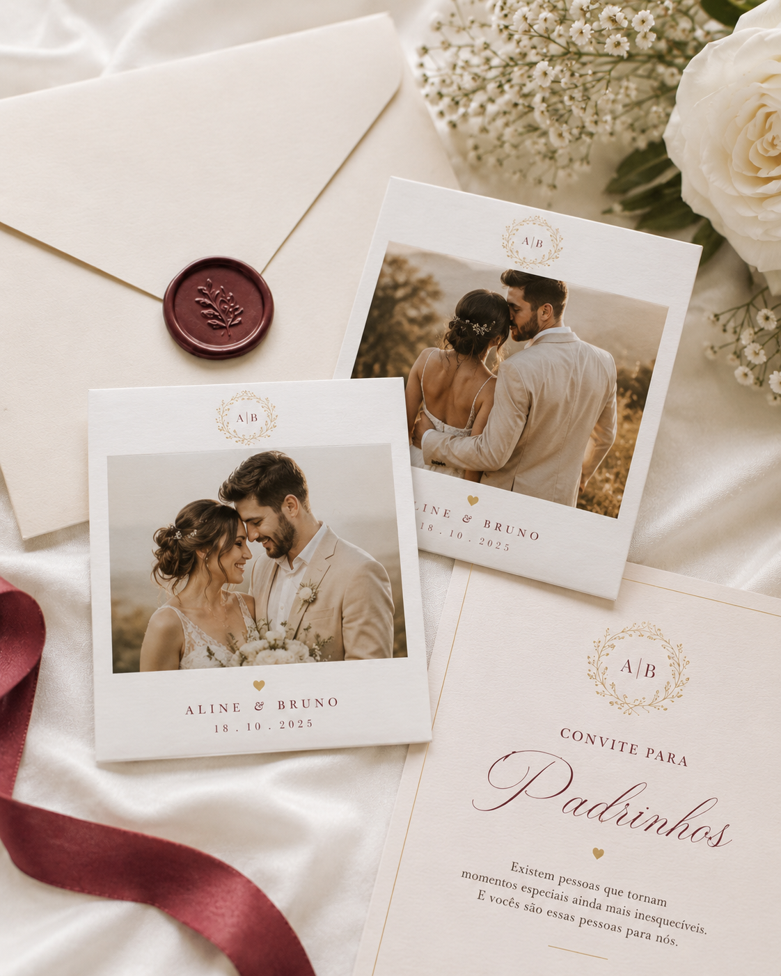 Polaroids personalizadas para casamento