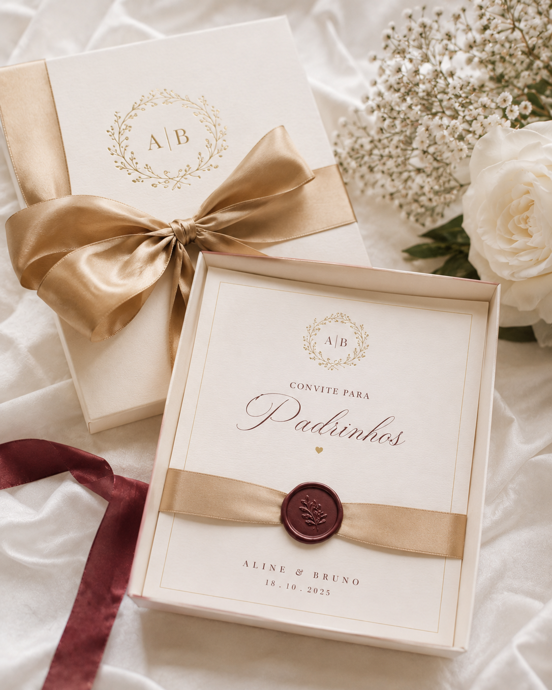 Casal recÃ©m-casado com presente personalizado